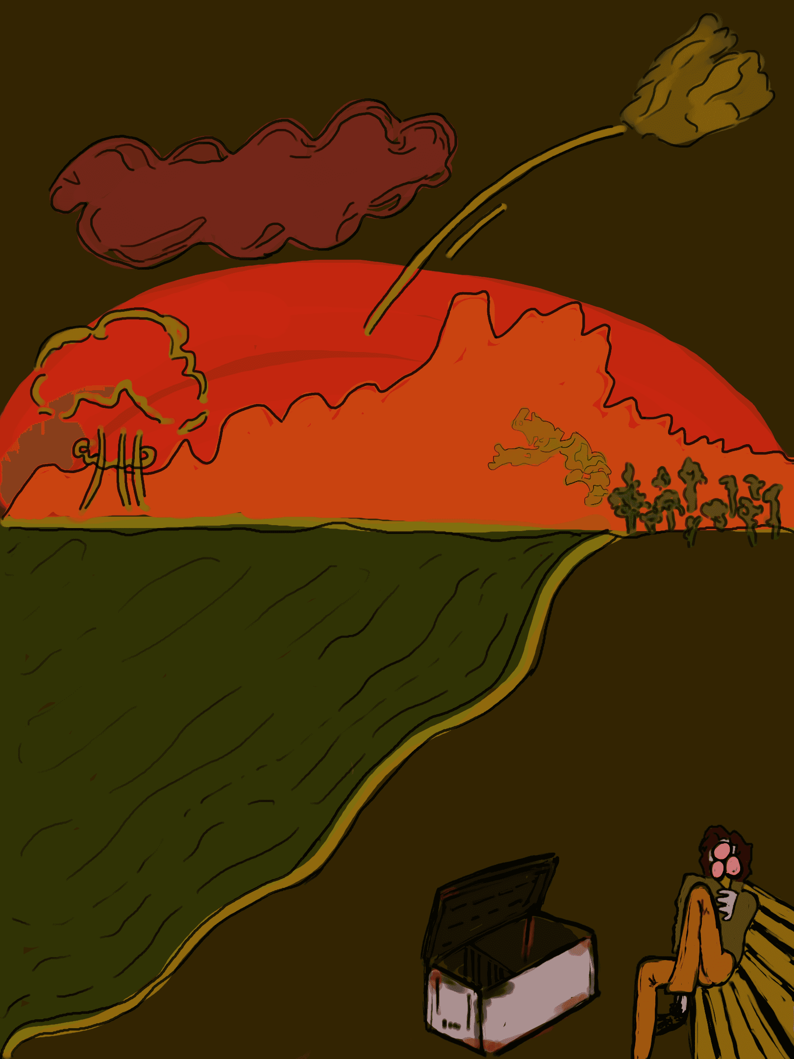 Terwijl ik een ijsje eet